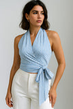 Top Halter Rayé