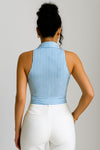 Top Halter Rayé